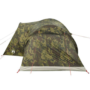 vidaXL Family Tent Dome 6-Person Camouflage Waterproof