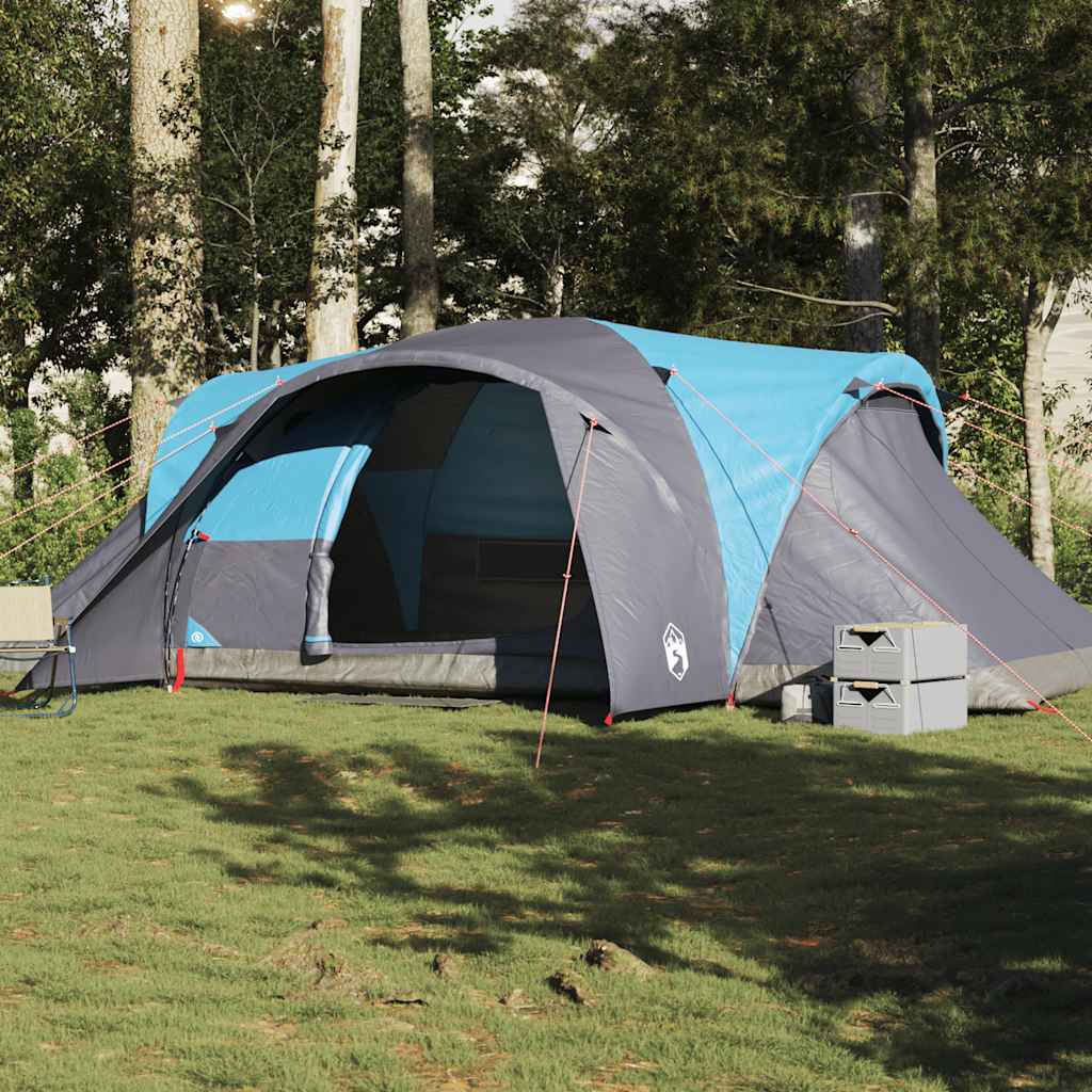 vidaXL Family Tent Dome 6-Person Blue Waterproof