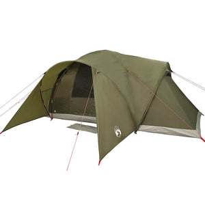 vidaXL Family Tent Dome 6-Person Olive Green Waterproof