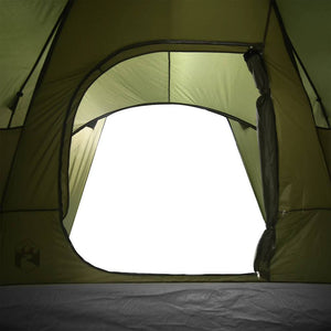 vidaXL Family Tent Dome 6-Person Olive Green Waterproof