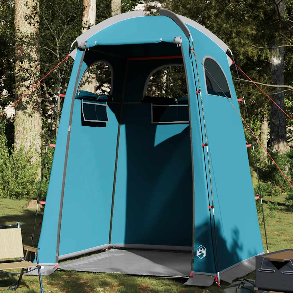 vidaXL Shower Tent Blue Waterproof