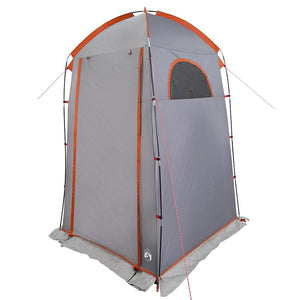 vidaXL Shower Tent Grey and Orange Waterproof