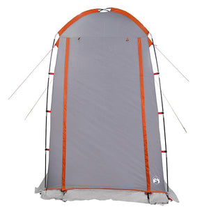 vidaXL Shower Tent Grey and Orange Waterproof