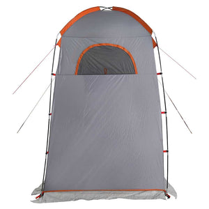 vidaXL Shower Tent Grey and Orange Waterproof