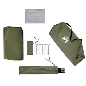 vidaXL Shower Tent Olive Green Waterproof