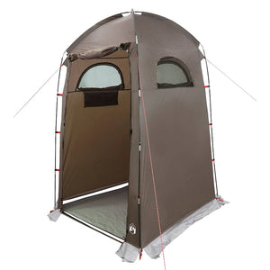 vidaXL Shower Tent Brown Waterproof