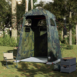 vidaXL Shower Tent Camouflage Waterproof