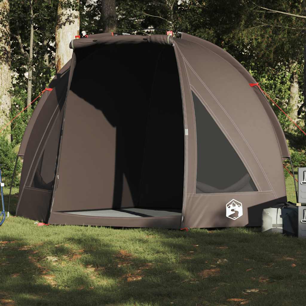 vidaXL Fishing Tent Brown Waterproof