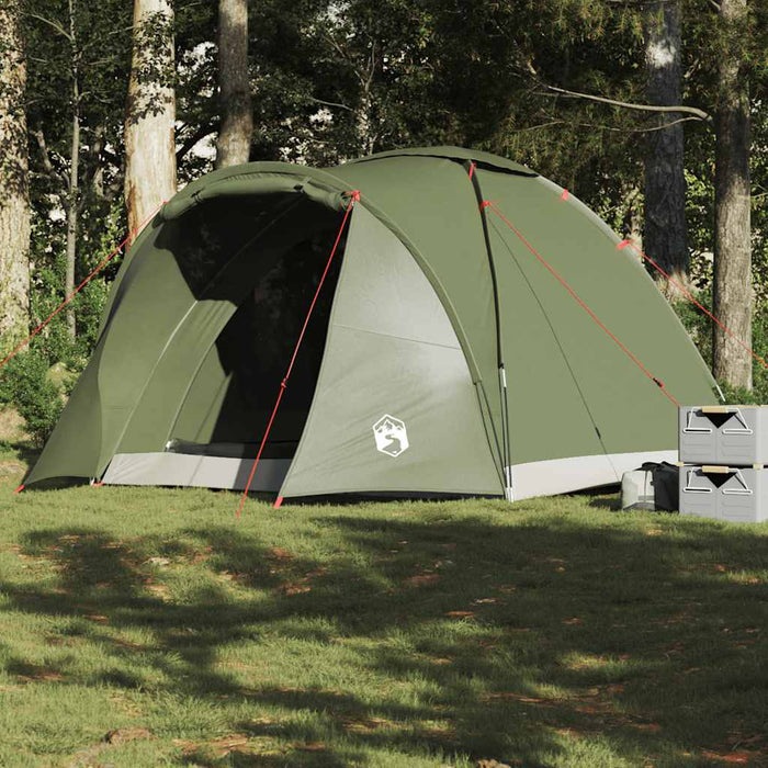 vidaXL Fishing Tent 2-Person Olive Green Waterproof