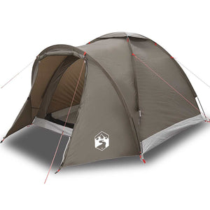 vidaXL Fishing Tent 2-Person Brown Waterproof