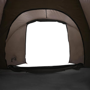 vidaXL Fishing Tent 2-Person Brown Waterproof