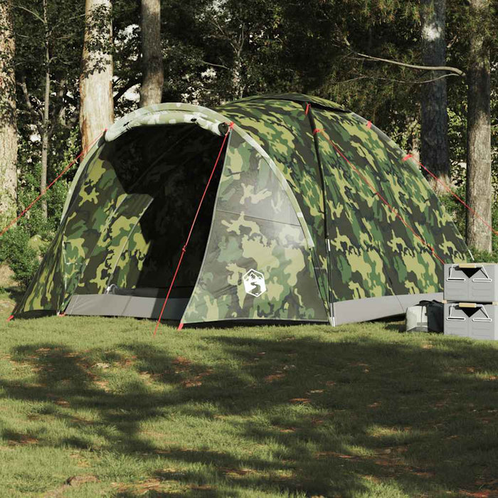 vidaXL Fishing Tent 2-Person Camouflage Waterproof