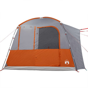 vidaXL Car Tent 4-Person Grey and Orange Waterproof