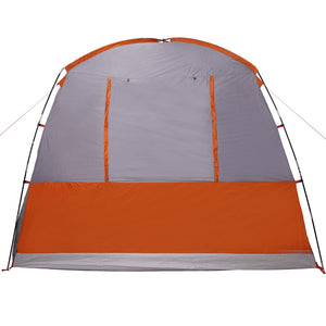 vidaXL Car Tent 4-Person Grey and Orange Waterproof