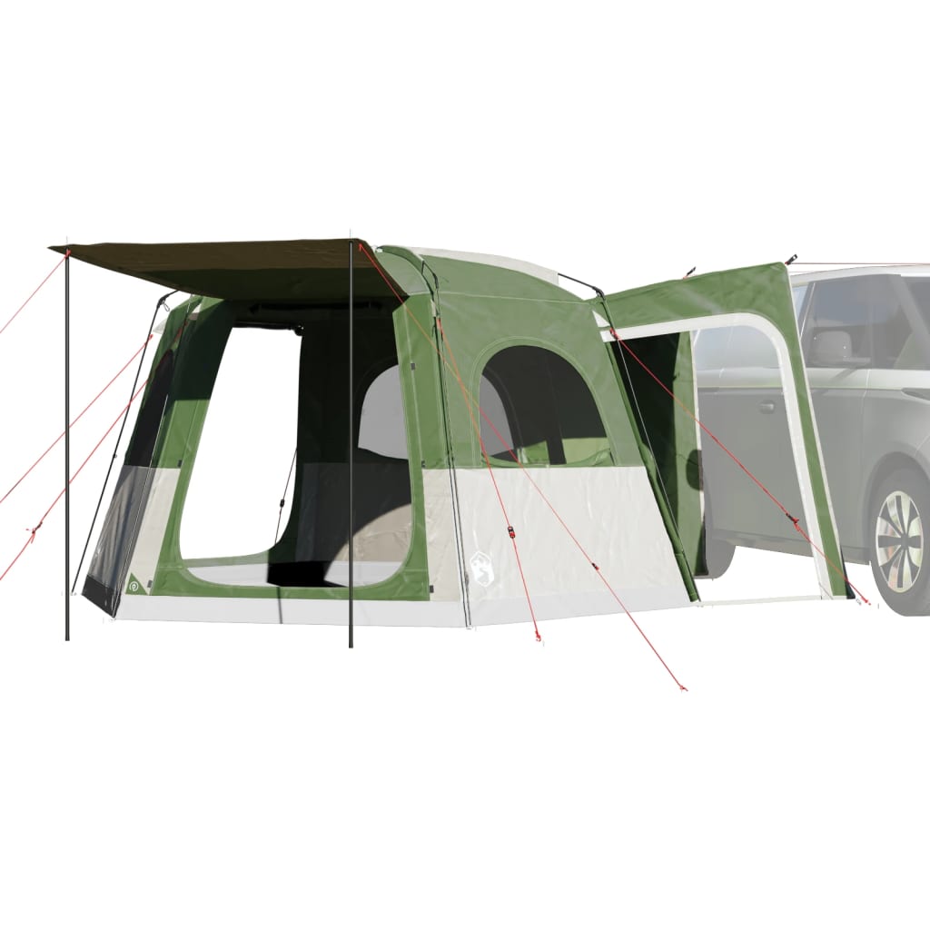 vidaXL Car Tent 4-Person Green Waterproof