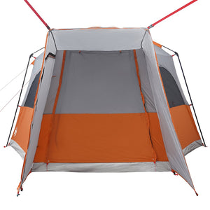 vidaXL Car Tent 4-Person Grey and Orange Waterproof