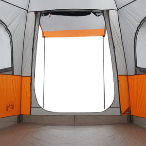 vidaXL Car Tent 4-Person Grey and Orange Waterproof