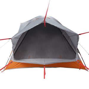 vidaXL Car Tent 4-Person Grey and Orange Waterproof