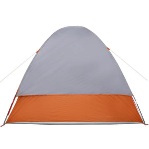 vidaXL Car Tent 4-Person Grey and Orange Waterproof