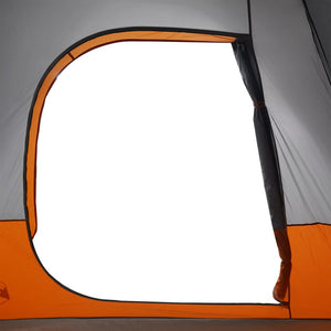 vidaXL Car Tent 4-Person Grey and Orange Waterproof