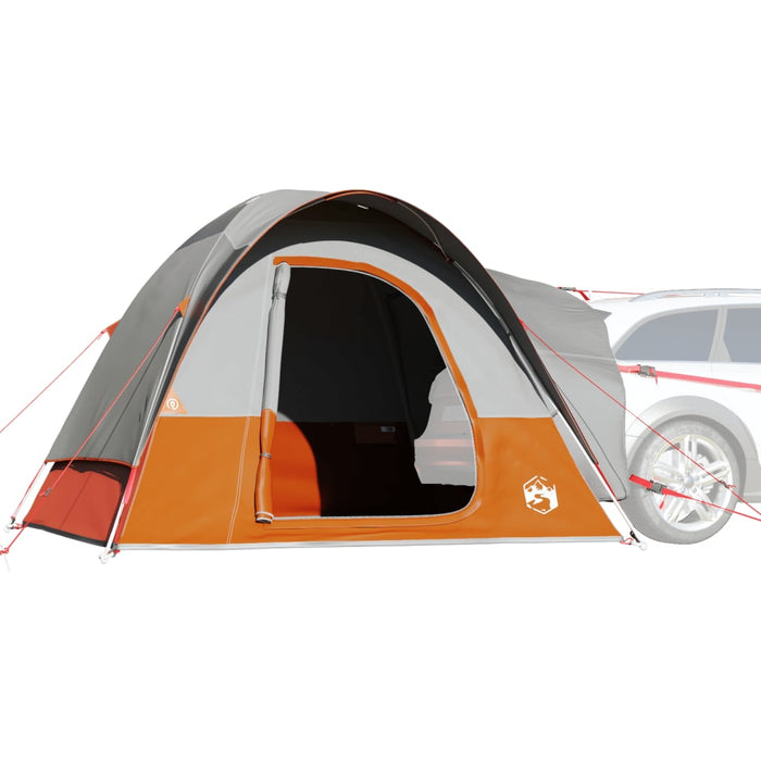 vidaXL Car Tent 4-Person Grey and Orange Waterproof