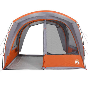 vidaXL Car Tent 4-Person Grey and Orange Waterproof