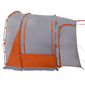 vidaXL Car Tent 4-Person Grey and Orange Waterproof