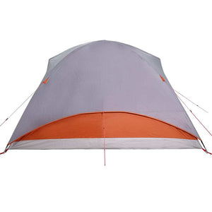 vidaXL Car Tent 4-Person Grey and Orange Waterproof