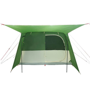 vidaXL Car Tent 4-Person Green Waterproof