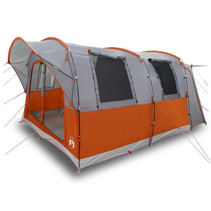 vidaXL Car Tent 4-Person Grey and Orange Waterproof