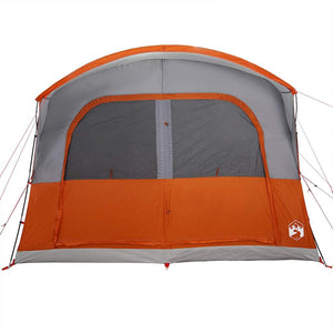 vidaXL Car Tent 4-Person Grey and Orange Waterproof