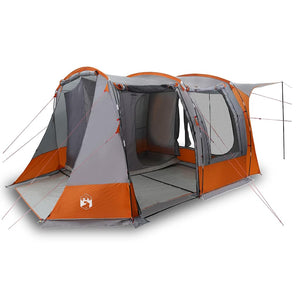 vidaXL Car Tent Grey and Orange Waterproof