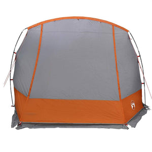 vidaXL Car Tent Grey and Orange Waterproof