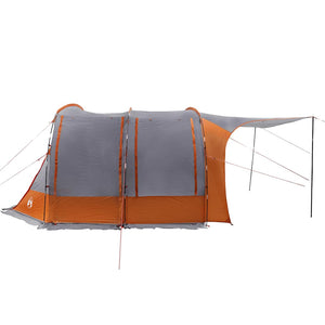 vidaXL Car Tent Grey and Orange Waterproof