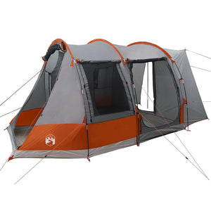 vidaXL Car Tent 2-Person Grey and Orange Waterproof