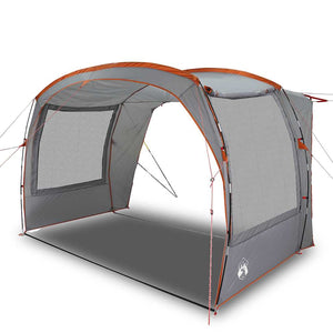 vidaXL Car Tent Grey and Orange Waterproof