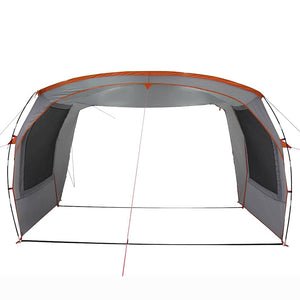 vidaXL Car Tent Grey and Orange Waterproof