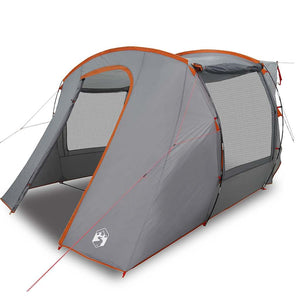 vidaXL Car Tent Grey and Orange Waterproof