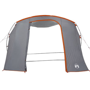 vidaXL Car Tent Grey and Orange Waterproof