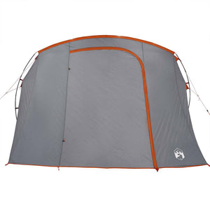 vidaXL Car Tent Grey and Orange Waterproof