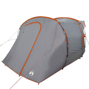 vidaXL Car Tent Grey and Orange Waterproof