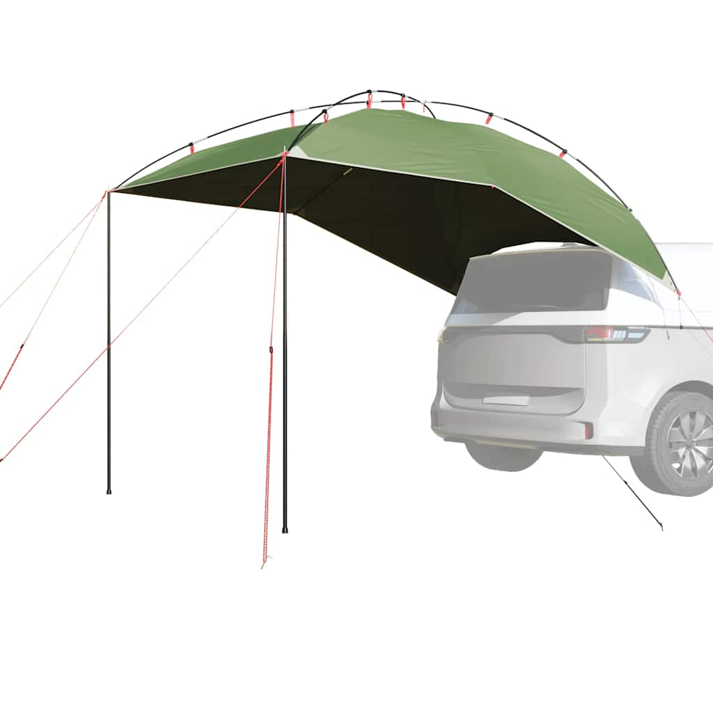 vidaXL Car Tent Green Waterproof