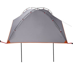 vidaXL Car Tent Grey and Orange Waterproof