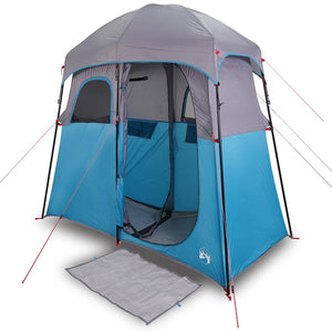 vidaXL Shower Tent 2-Person Blue Waterproof