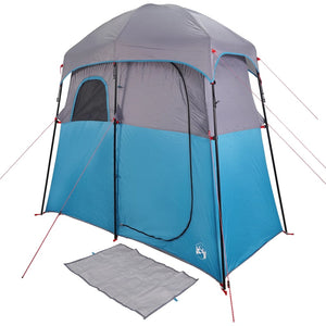 vidaXL Shower Tent 2-Person Blue Waterproof