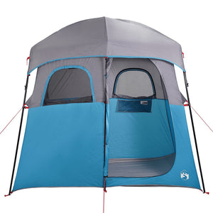 vidaXL Shower Tent 2-Person Blue Waterproof