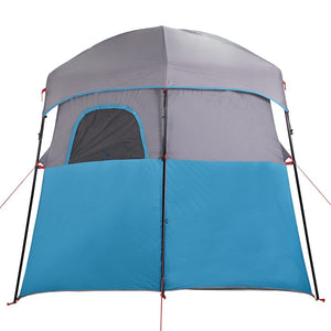 vidaXL Shower Tent 2-Person Blue Waterproof