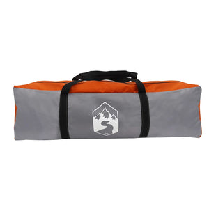 vidaXL Shower Tent 2-Person Grey and Orange Waterproof