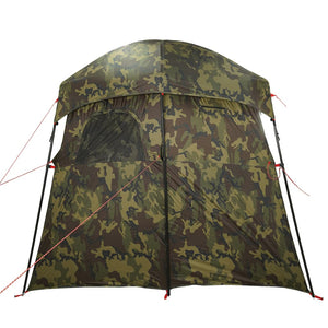 vidaXL Shower Tent 2-Person Camouflage Waterproof