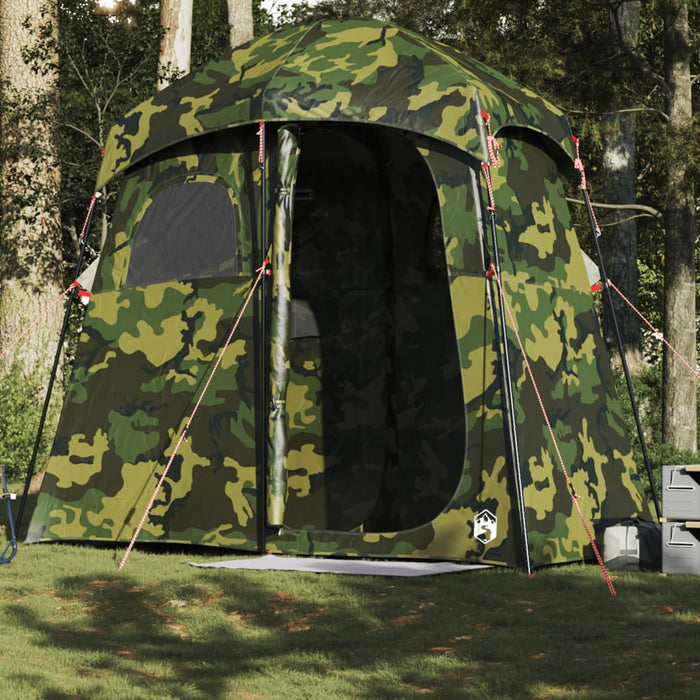 vidaXL Shower Tent 2-Person Camouflage Waterproof